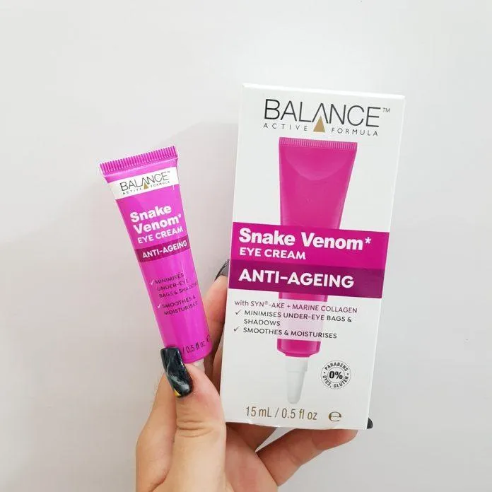 Review kem mắt nọc rắn Balance Active Formula Snake Venom Anti-Ageing Eye Cream: giải pháp tối ưu cho vùng da mắt