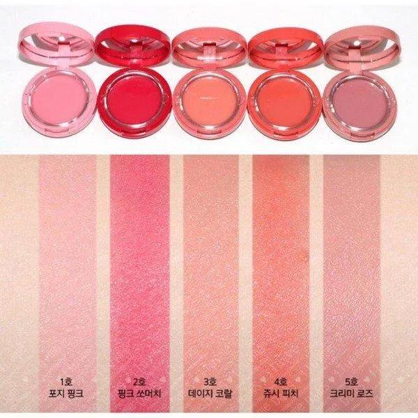 Bảng màu của Aritaum Sugarball Cushion Cheek Color. (nguồn: Internet)