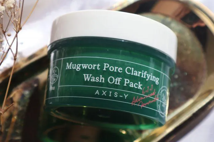 Mặt nạ đất sét Axis-y Mugwort Pore Clarifying Wash Off Pack giúp sạch da, thư giãn sau một ngày mệt mỏi (Nguồn: Internet)