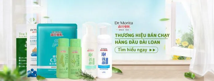 Dr. Morita là thương hiệu mỹ phẩm hàng đầu Đài Loan nổi tiếng với những sản phẩm mặt nạ giấy (Nguồn: Internet).