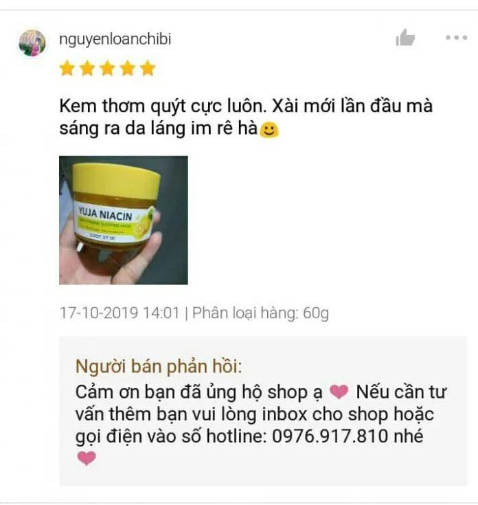 Mùi hương thanh mát dễ chịu của mặt nạ ngủ Yuja Some By Mi đủ sức đốn tim bất cứ cô nàng nào nào. ( Ảnh: Blogphunu.edu.vn )