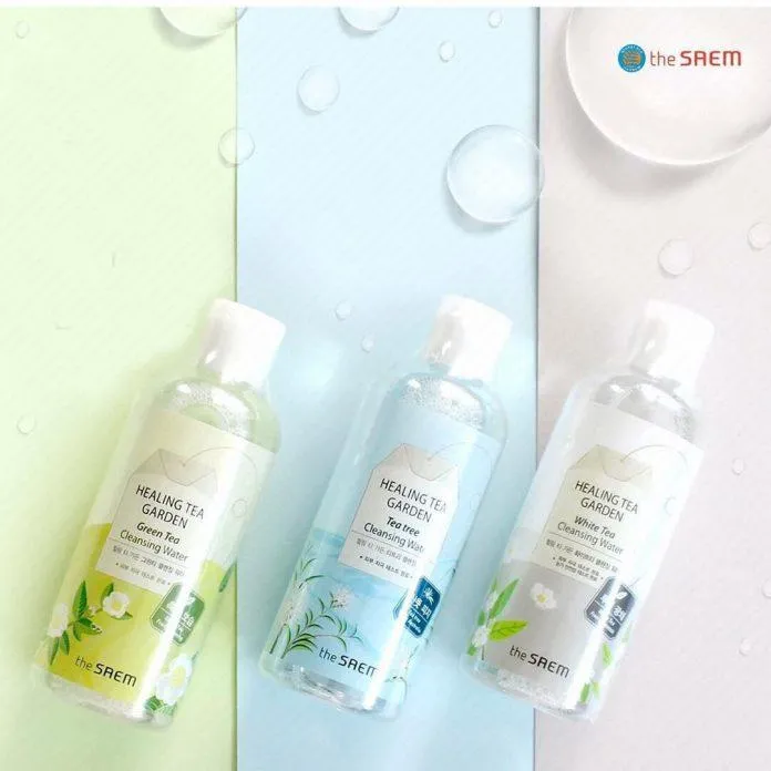 Review nước tẩy trang The Saem Healing Tea Garden Cleansing Water. (Ảnh: Internet)