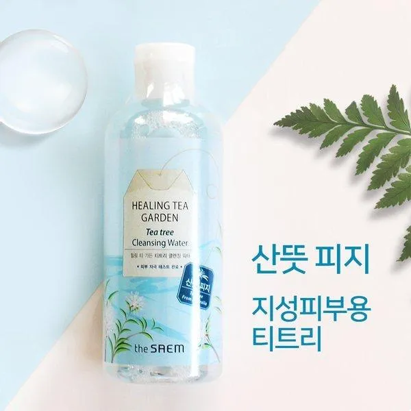 Review nước tẩy trang The Saem Healing Tea Garden Cleansing Water. (Ảnh: Internet)