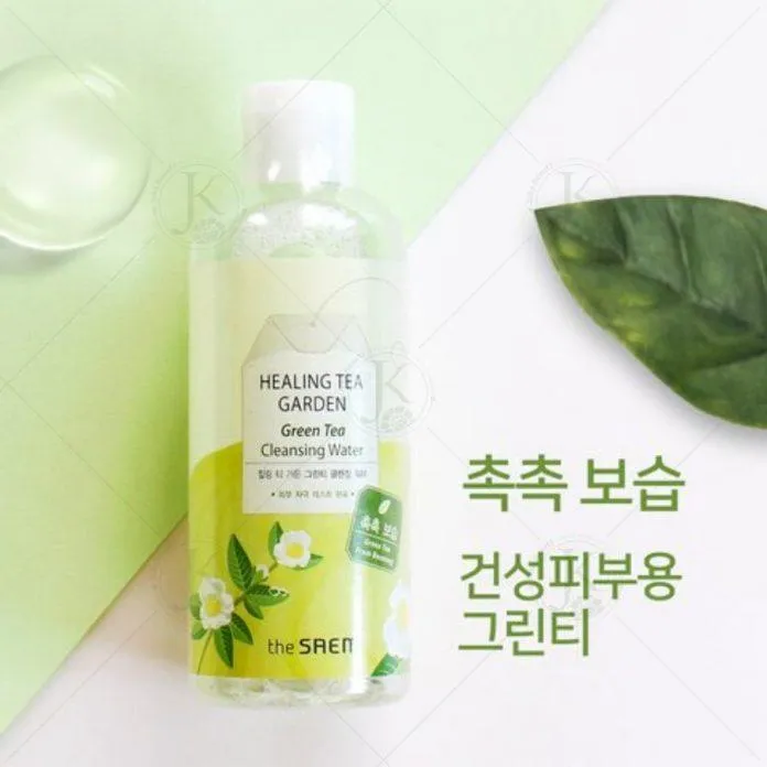 Review nước tẩy trang The Saem Healing Tea Garden Cleansing Water. (Ảnh: Internet)