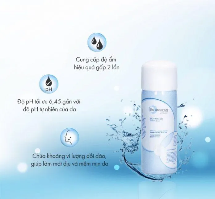 Nước xịt khoáng Bio Essence Bio Water chứa thành phần, an toàn lành tính không gây hại cho da ( Nguồn: internet)