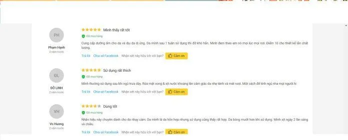 Nhiều lời khen có cánh dành cho sản phẩm (nguồn: Internet)