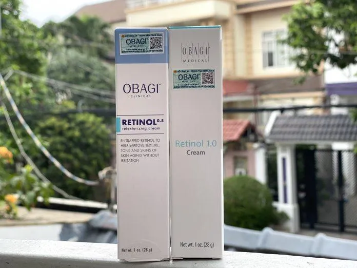 Obagi Retinol đã được hãng thay đổi mẫu tem mới. (Nguồn: Internet)