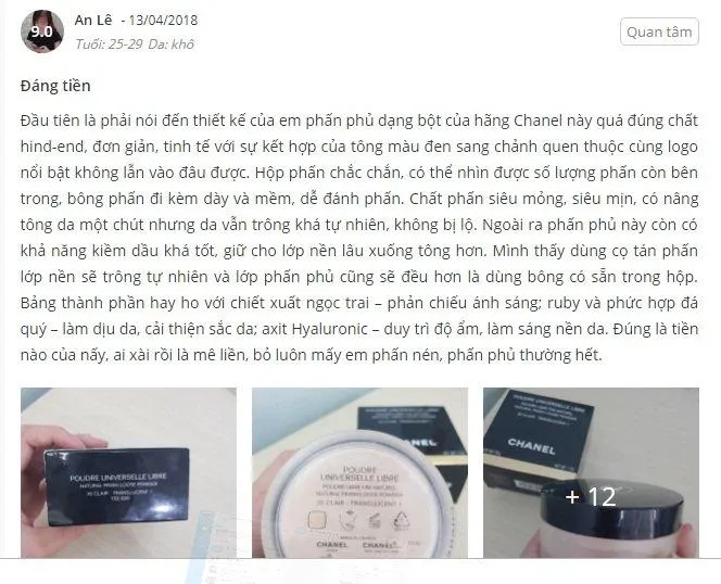 Đánh giá của khách hàng sử dụng sản phẩm trên trang Sheis (nguồn ảnh: Blogphunu.edu.vn).