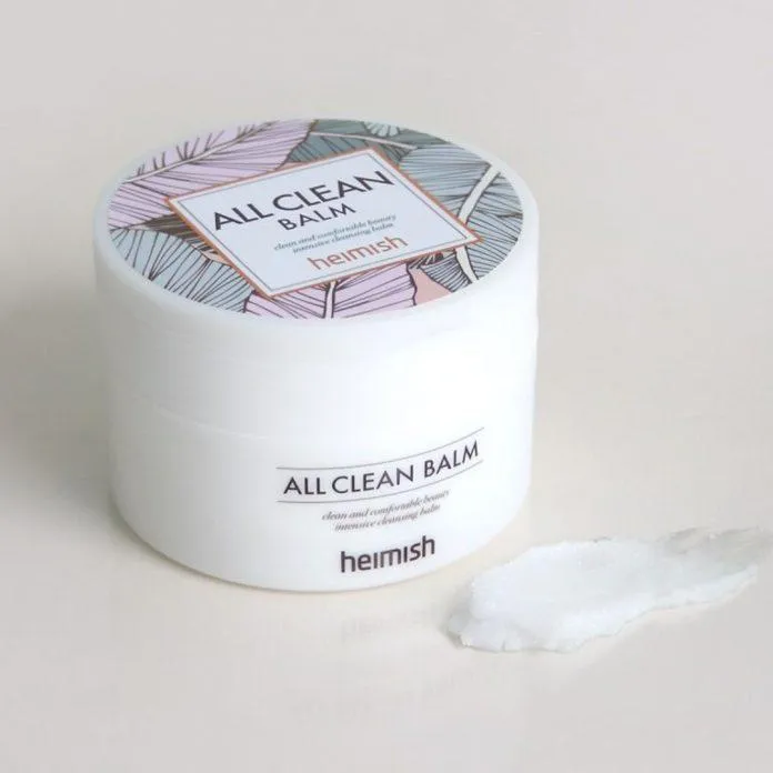 Sáp tẩy trang Heimish All Clean Balm có kết cấu màu trắng dạng kem đặc. (nguồn: Internet)