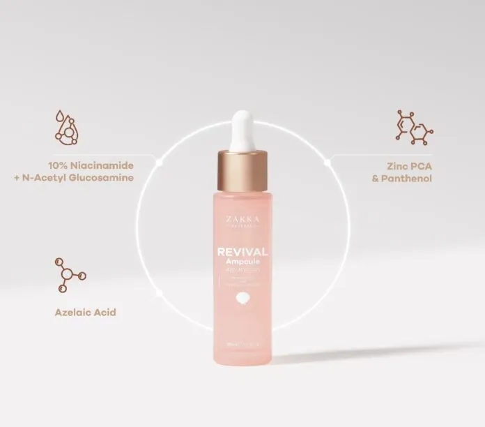 Serum B3 Zakka Naturals Revival Ampoule Anti Blemish 10% Niacinamide + NAG