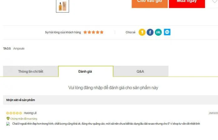 Nhận xét hài lòng của khách hàng về sản phẩm trên trang lkshop (ảnh: Blogphunu.edu.vn).