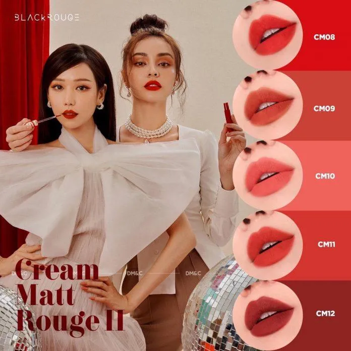 Bảng màu son của Black Rouge Cream Matt Rouge II tươi tắn và rực rỡ hơn so với season 1. (nguồn: Internet)