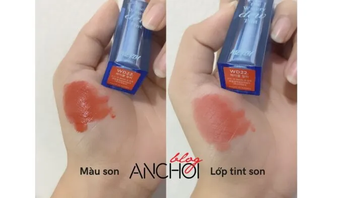 Lớp tint son bám màu chắc