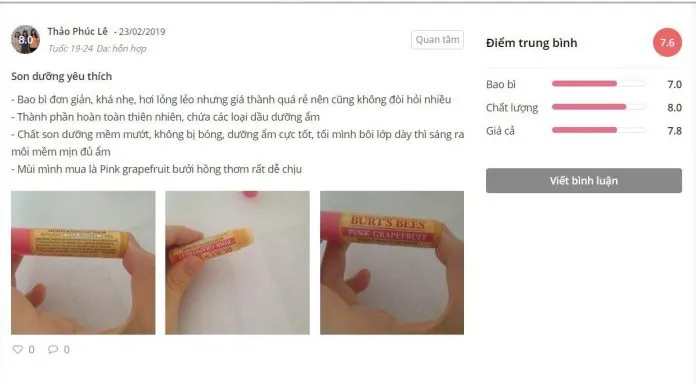 Review son dưỡng Burts Bee Natural Moisturizing Beeswax Lip Balm: cho môi căng mọng bảo vệ môi beeswax burts bee dưỡng môi lành tính Mỹ mỹ phẩm Mỹ review mỹ phẩm review son dưỡng sáp ong son dưỡng son dưỡng bình dân son dưỡng burts bee son dưỡng Burt’s Bee Natural Moisturizing Beeswax Lip Balm son dưỡng giá rẻ son dưỡng sáp ong son dưỡng tốt bình dân son môi nổi tiếng thương hiệu burts bee trị thâm môi