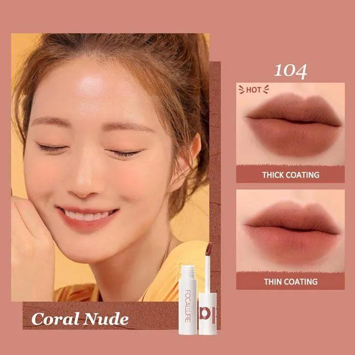 Son kem lì Focallure Matte Lip Clay chất son mịn lì nhưng không làm khô môi (Nguồn: Internet)