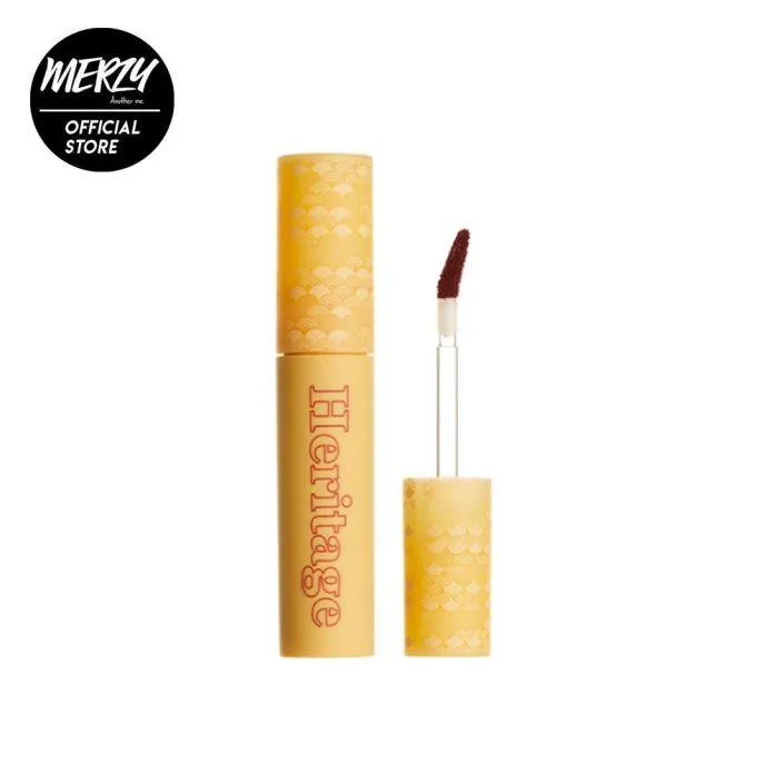 Thiết kế của Merzy Heritage Velvet Tint khá bắt mắt với màu vàng sáng, cầm chắc tay (Nguồn: Internett)