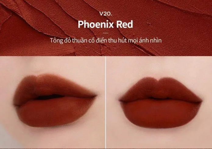 Màu V20 - Phoenix Red (Nguồn: Internet)