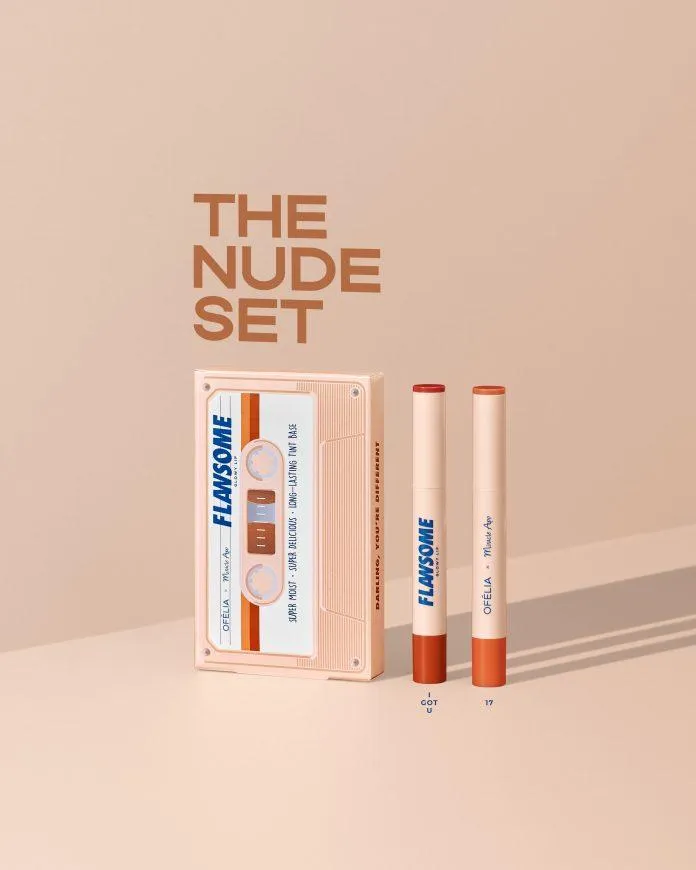 The Nude Set - Bộ son OFÉLIA x Miracle Apo Flawsome Glowy Lip. (Nguồn: Internet)