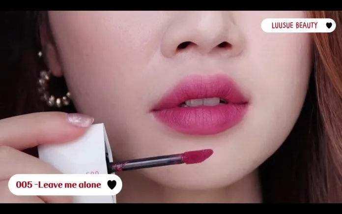 Son Perfect Diary ReadMe Weightless Velvet Lip Stain màu 006 - Hug me - Màu cam đất (Nguồn: Luusue Beauty).