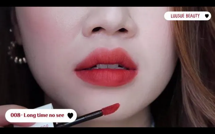 Son Perfect Diary ReadMe Weightless Velvet Lip Stain màu 008 (Nguồn: Internet).