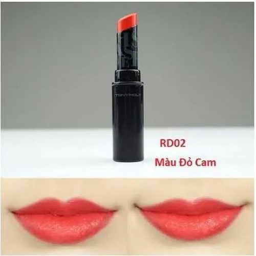 Sắc màu đỏ cam bắt mắt của son Kiss Lover Style Matte