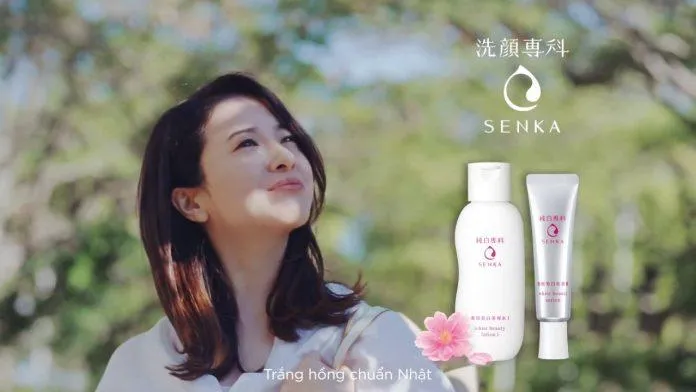 Bộ đôi sản phẩm dòng Senka White Beauty được yêu thích