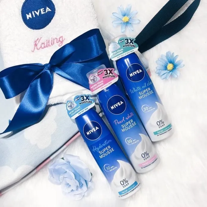 Nivea Pearl White Super Mousse Facial Cleanser