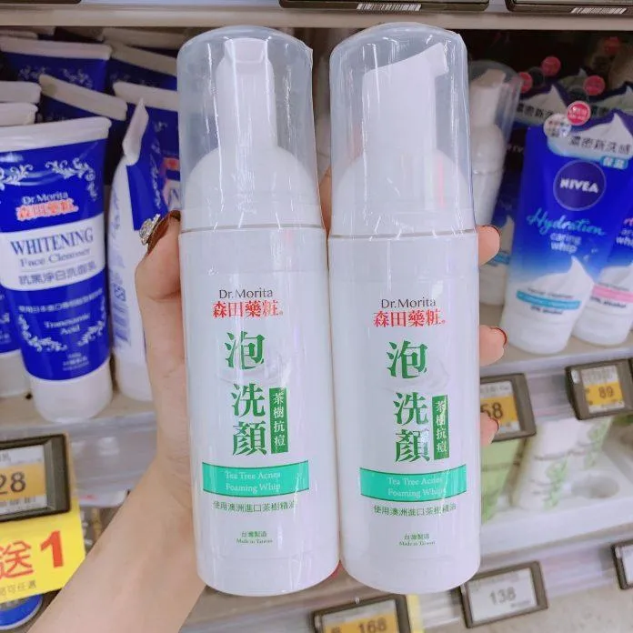 Sữa rửa mặt Dr.Morita Tea Tree Acnes Foaming Whip là sự lựa chọn tối ưu cho làn da bị mụn (Nguồn: Internet).