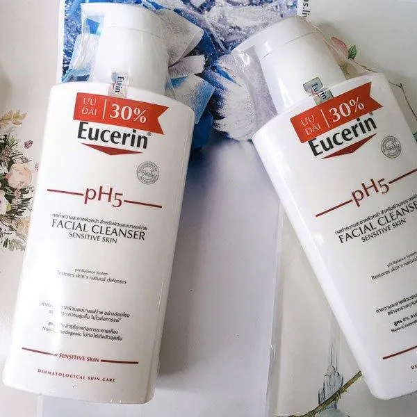 Eucerin PH5 Facial Cleanser không chứa cồn khô, không paraben, SLS và hương liệu (Nguồn: Internet)