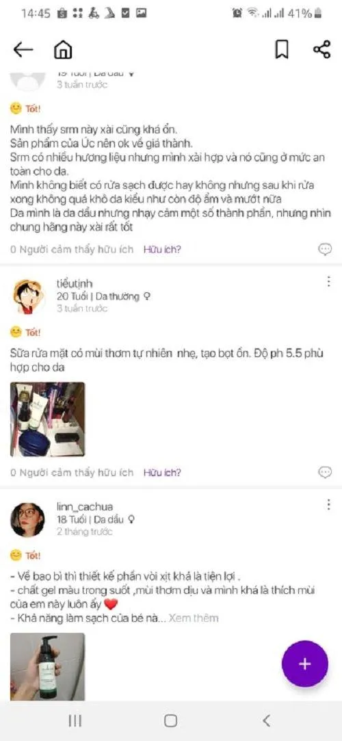 Đánh giá về sản phẩm của khách hàng đã sử dụng trên Reviewty (Ảnh: Blogphunu.edu.vn).