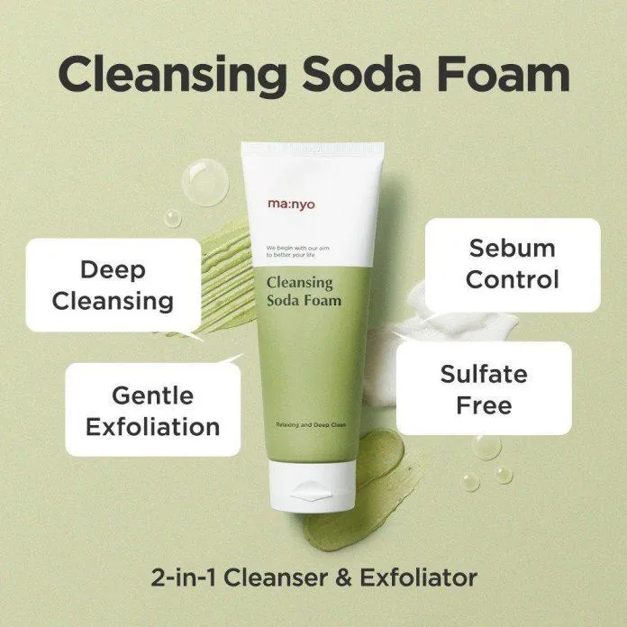 Sữa rửa mặt Manyo Factory Deep Pore Cleansing Soda Foam thích hợp cho da hỗn hợp, da dầu, da nhạy cảm ( Nguồn : Internet )