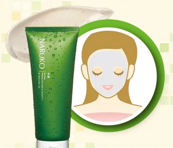 Sữa rửa mặt đất sét tràm trà Naruko Tea Tree Purifying Clay Mask and Cleanser in 1 có thể dùng như mặt nạ đất sét (Nguồn: Internet)