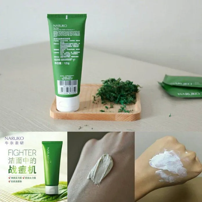 Kết cấu của sữa rửa mặt đất sét tràm trà Naruko Tea Tree Purifying Clay Mask and Cleanser in 1 (Nguồn: Internet)