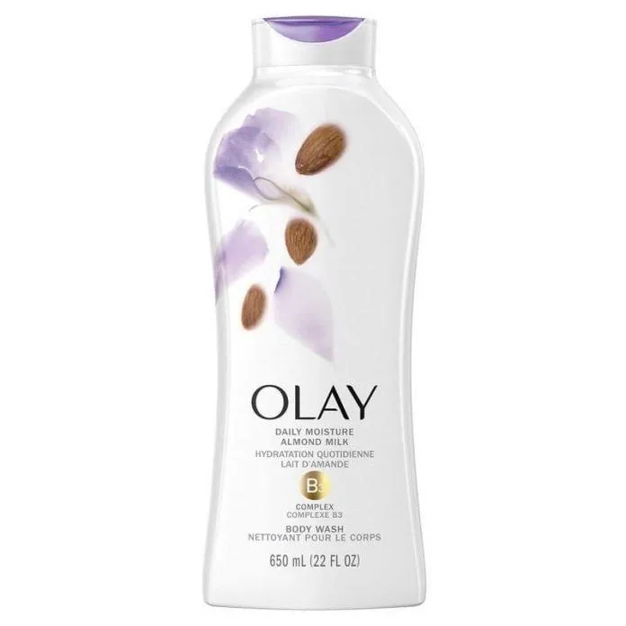 Sữa tắm Olay Daily Moisture Almond Milk có chứa hạnh nhân giàu chất chống oxy hóa ( Nguồn: internet)