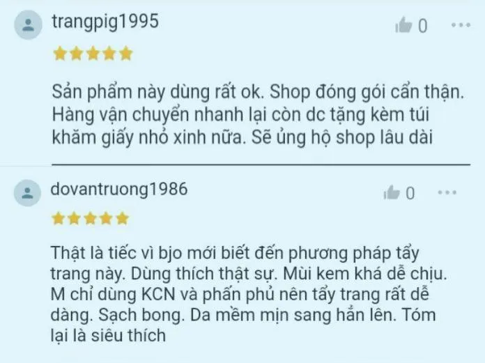 Một vài đánh giá khác trên Shoppe (ảnh: Blogphunu.edu.vn)