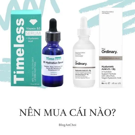 Nên mua serum B5 của Timeless hay The Ordinary? là câu được hỏi nhiều nhất khi các nàng muốn mua serum vitamin B5. (Nguồn: Blogphunu.edu.vn)