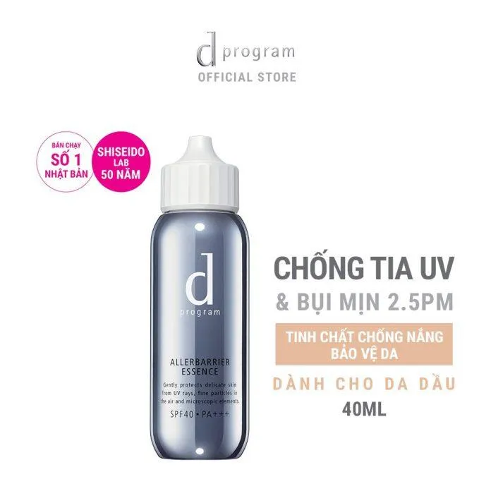 Tinh chất chống nắng d program Allerdefense Essence có khả năng chống UV và bụi mịn rất hiệu quả (Nguồn: Internet)