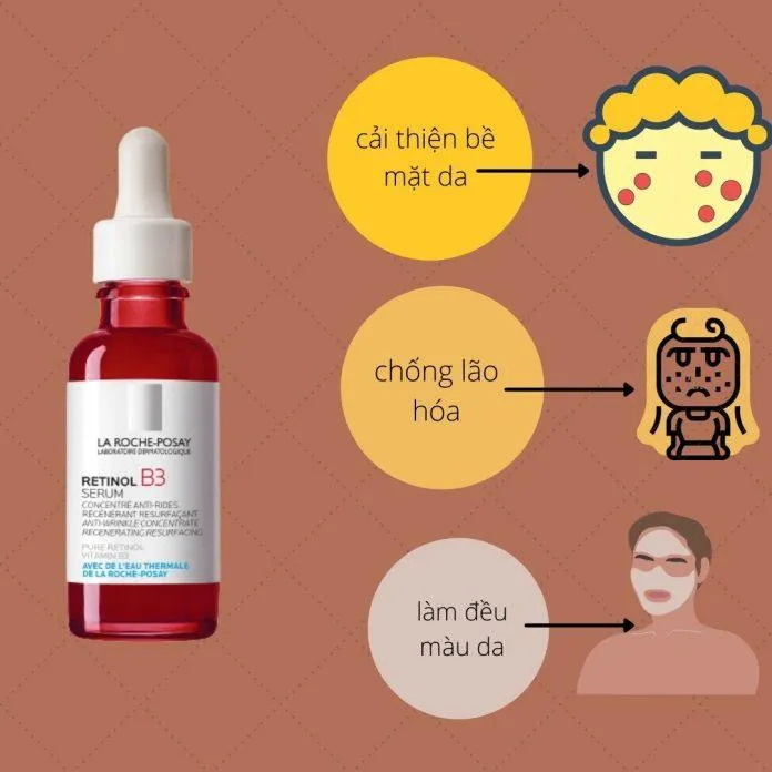 Tinh chất La Roche Posay Retinol B3 Serum sẽ là chiến binh giúp bạn chống lão hóa, làm đều màu da, cải thiện bề mặt da ( Nguồn: Blogphunu.edu.vn)