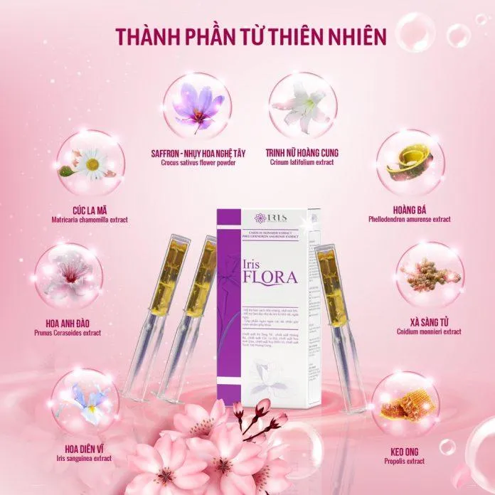 Tinh chất phụ khoa Iris Flora gồm nhiều loại thảo dược quý (Nguồn: Internet)