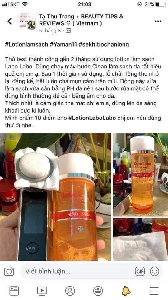 Review toner se khít lỗ chân lông Labo Labo Super Keana Lotion mới nhất 2020 AHA Dr Ci Labo dưỡng ẩm Gycolic Acid Labo Labo Super Keana Lotion Lactic Acid Lỗ chân lông lotion mask Malic Acid mỹ phẩm Nhật Bản review mỹ phẩm sản phẩm se khít lỗ chân lông Sữa ong chúa thiết kế thương hiệu toner labo labo toner se khít lỗ chân lông trị mụn đầu đen