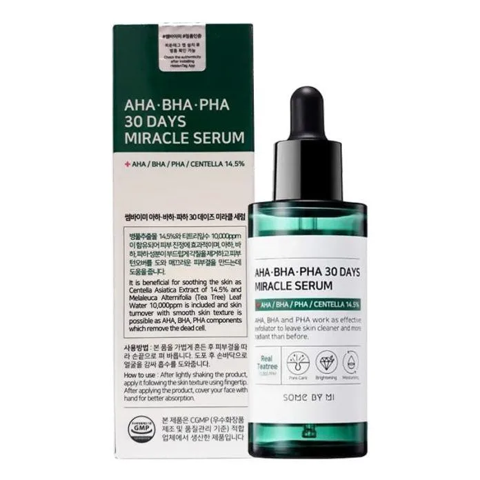 Serum tẩy tế bào chết Some By Mi AHA BHA PHA 30 Days Miracle giảm mụn hiệu quả (Nguồn: Internet)