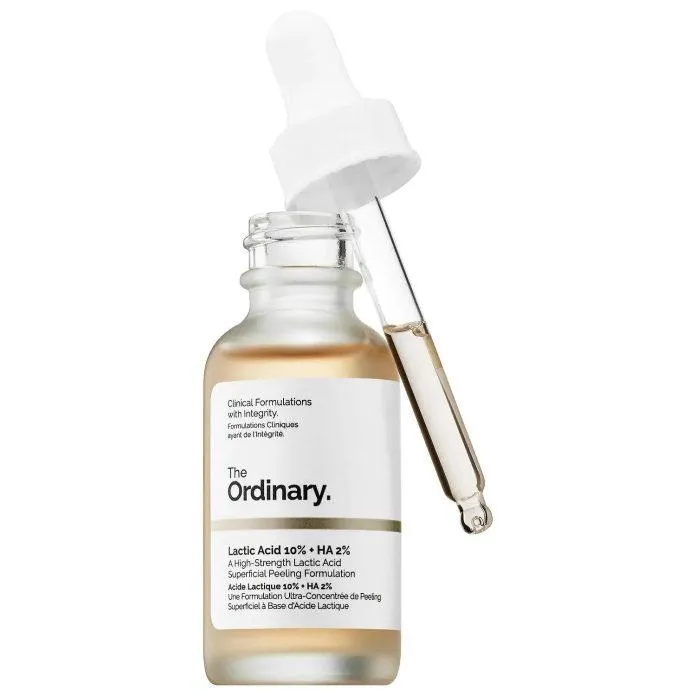 The Ordinary Lactic Acid 10% + HA 2% còn có khả năng giúp da thêm sáng mịn, đàn hồi hơn (Nguồn: Internet)