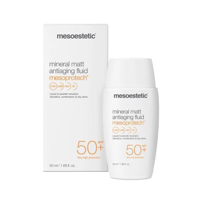 Kem chống nắng Mesoestetic Mesoprotech Mineral Matt Antiaging Fluid (Ảnh: Internet)