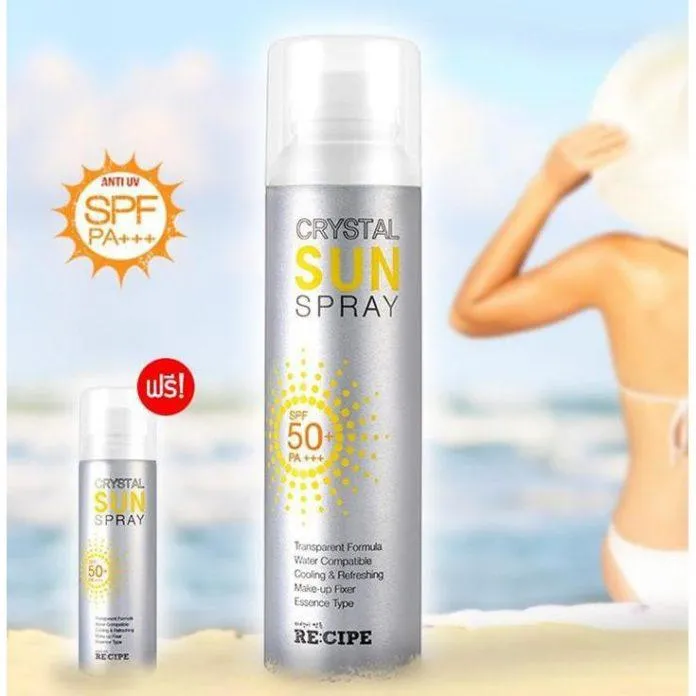 Review xịt chống nắng Crystal Sun Spray SPF 50+/PA+++