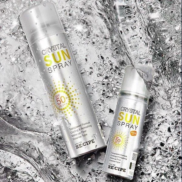 Xịt chống nắng trắng da Crystal Sun Spray xua đi cơn nóng những ngày hè. (nguồn: Internet)