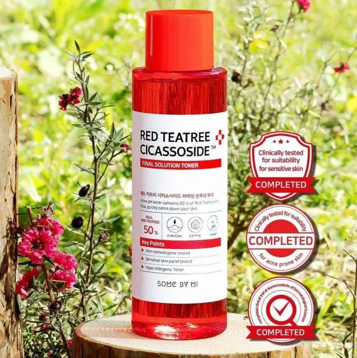 Red Tea Tree Oil của Some By Mi chứa tinh dầu tràm trà đỏ giúp kháng viêm, trị sưng viêm ( Nguồn: internet)