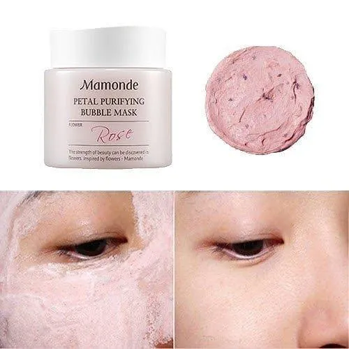 Mặt nạ thải độc Mamonde chứa các cánh hoa hồng tươi chống oxy hóa hiệu quả (Ảnh: Internet)