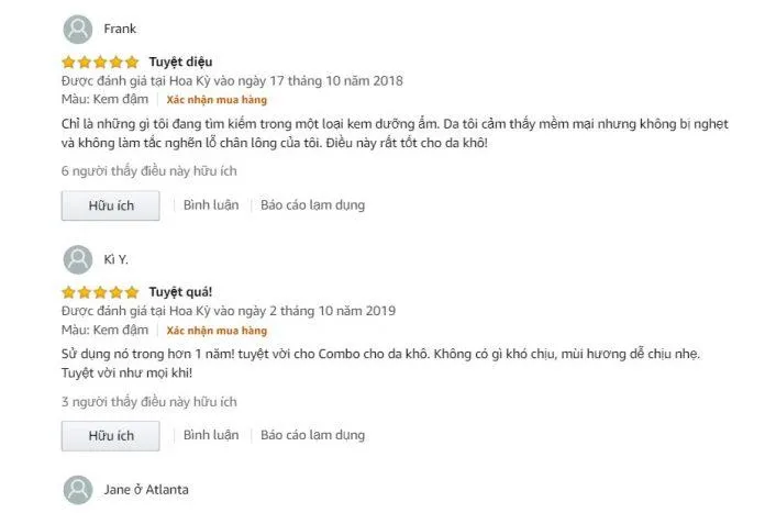 Đánh giá từ khách hàng sử dụng trên trang Amazon (Ảnh: Blogphunu.edu.vn)