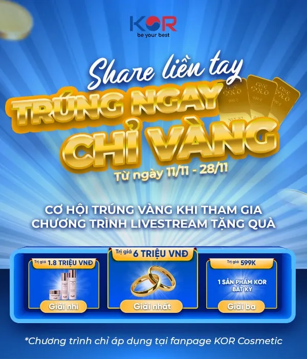 Chương trình "Bốc Thăm Trúng Thưởng nhận ngay 1 chỉ vàng 999,9” và nhiều phần quà khác.