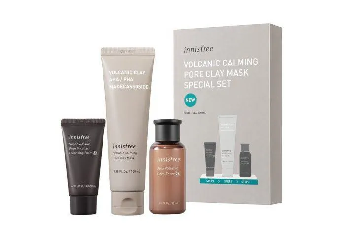 innisfree Volcanic Calming Pore Clay Mask Special Set (Nguồn: Internet)